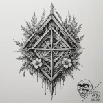 Tattoo design a robust, traditional timber fr… – tattoo sketch (№1755437367_0, 17.08.2025 13:29) — tattoovalue.net