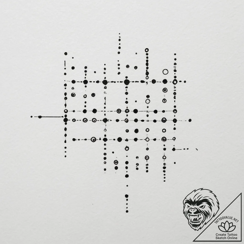 Morse code - tattoo sketch (№1755438564_0, 17.08.2025 13:49) — tattoovalue.net