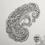 Maori (pattern), tattoo drawing outline, on a… – tattoo sketch (№1755440937_0, 17.08.2025 14:28) — tattoovalue.net