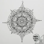 Kolovrat, concept art for tattoo, linework ta… – tattoo sketch (№1755441728_0, 17.08.2025 14:42) — tattoovalue.net