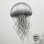 Gorgon jellyfish – tattoo sketch (№1755443912_0, 17.08.2025 15:18) — tattoovalue.net