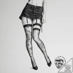 Stockings – tattoo sketch (№1755444309_0, 17.08.2025 15:25) — tattoovalue.net