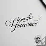 Tattoo design a meaningful word (e.g., “alway… – tattoo sketch (№1755445325_0, 17.08.2025 15:42) — tattoovalue.net