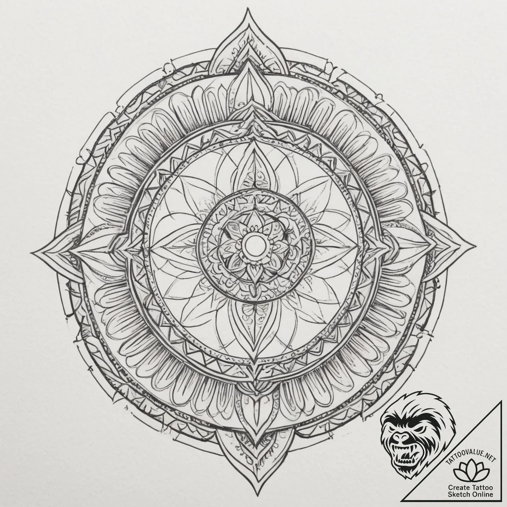 Tattoo sketch a well-defined bridge arch, sym... - tattoo sketch (№1755446326_0, 17.08.2025 15:58) — tattoovalue.net