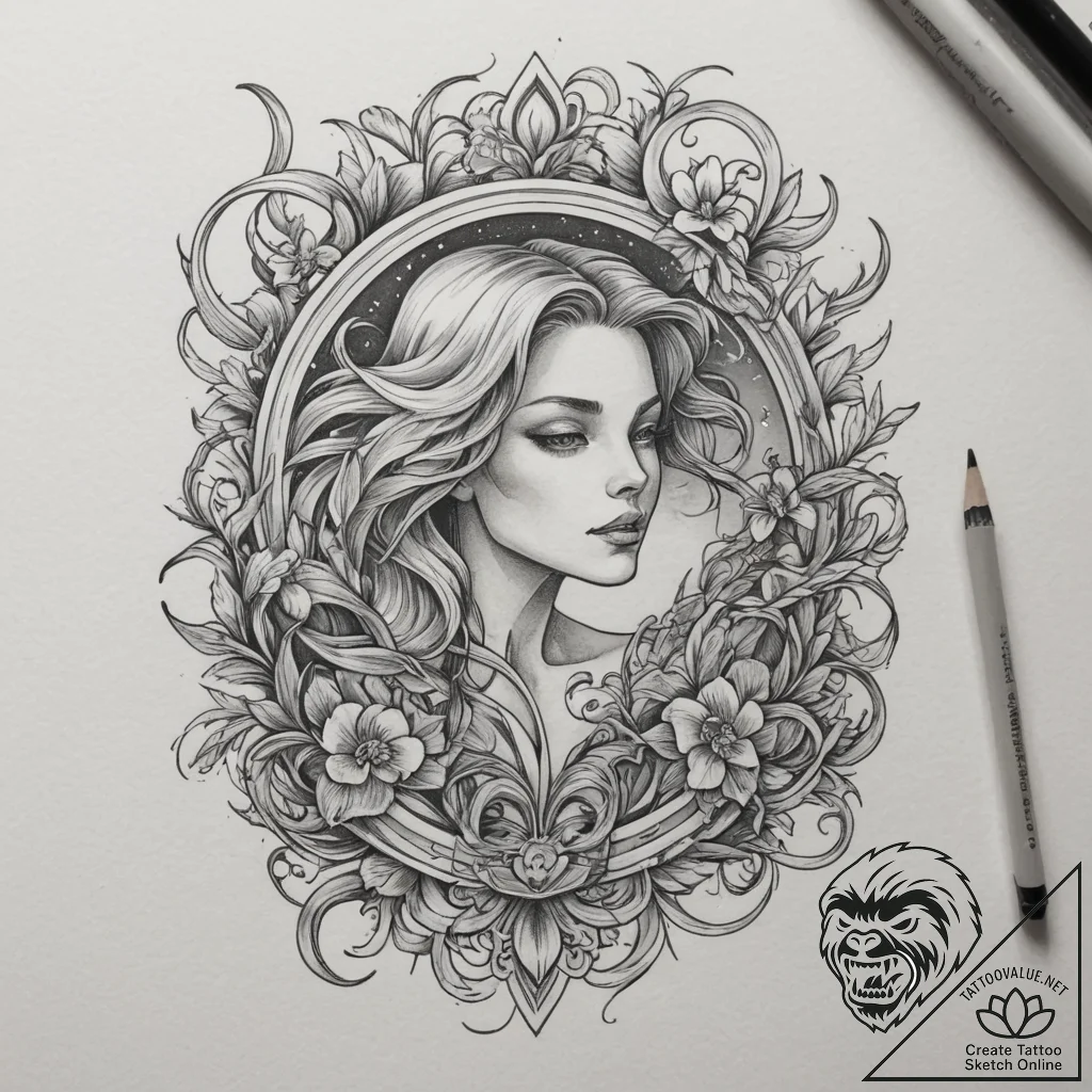 Book, ink illustration for tattoo, neo tradit... - tattoo sketch (№1755446932_0, 17.08.2025 16:08) — tattoovalue.net