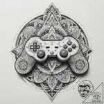 Tattoo sketch a classic gamepad button set x… – tattoo sketch (№1755447346_0, 17.08.2025 16:15) — tattoovalue.net
