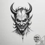 Devil – tattoo sketch (№1755447750_0, 17.08.2025 16:22) — tattoovalue.net