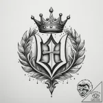 Tattoo design a stylized “player” symbol with… – tattoo sketch (№1755447957_0, 17.08.2025 16:25) — tattoovalue.net