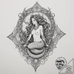 Tattoo design a delicate scale pattern (e.g.,… – tattoo sketch (№1755448575_0, 17.08.2025 16:36) — tattoovalue.net