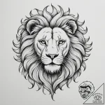 Tattoo sketch a subtle leo lion outline, with… – tattoo sketch (№1755452421_0, 17.08.2025 17:40) — tattoovalue.net