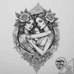 Tattoo sketch gemini twins with the “lovers”… – tattoo sketch (№1755454437_0, 17.08.2025 18:13) — tattoovalue.net