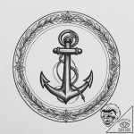 Circle, tattoo sketch design, old school trad… – tattoo sketch (№1755454839_0, 17.08.2025 18:20) — tattoovalue.net