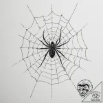 Tattoo sketch a spiderweb, delicate yet stron… – tattoo sketch (№1755456661_0, 17.08.2025 18:51) — tattoovalue.net