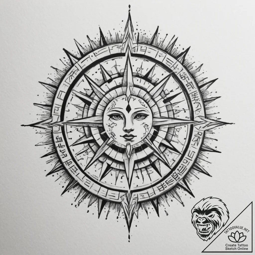 Tattoo design a watercolor effect of light ra... - tattoo sketch (№1755458481_0, 17.08.2025 19:21) — tattoovalue.net