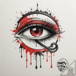 The eye of horus (is there as eye of ra, slig… – tattoo sketch (№1755462485_0, 17.08.2025 20:28) — tattoovalue.net