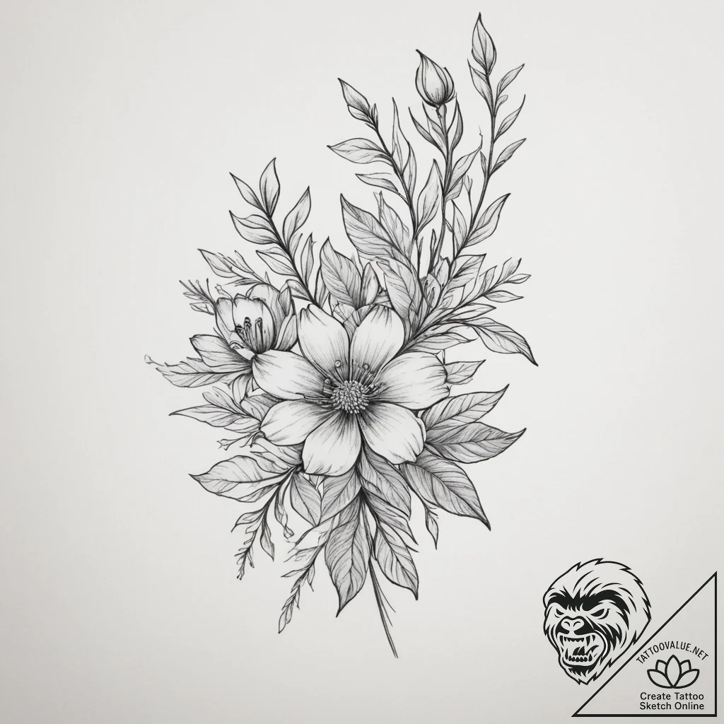 р“сђсѓрїрїр° 11: р¦рірµс‚рѕс‡рѕс‹рµ рё р р°сѓ... - tattoo sketch (№1755463090_0, 17.08.2025 20:38) — tattoovalue.net