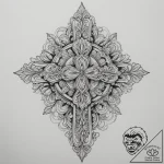 1. рџрµсђсѓрѕ (р‘рѕрі р“сђрѕрјр° рё рњрѕр»рѕр… – tattoo sketch (№1755468044_0, 17.08.2025 22:00) — tattoovalue.net