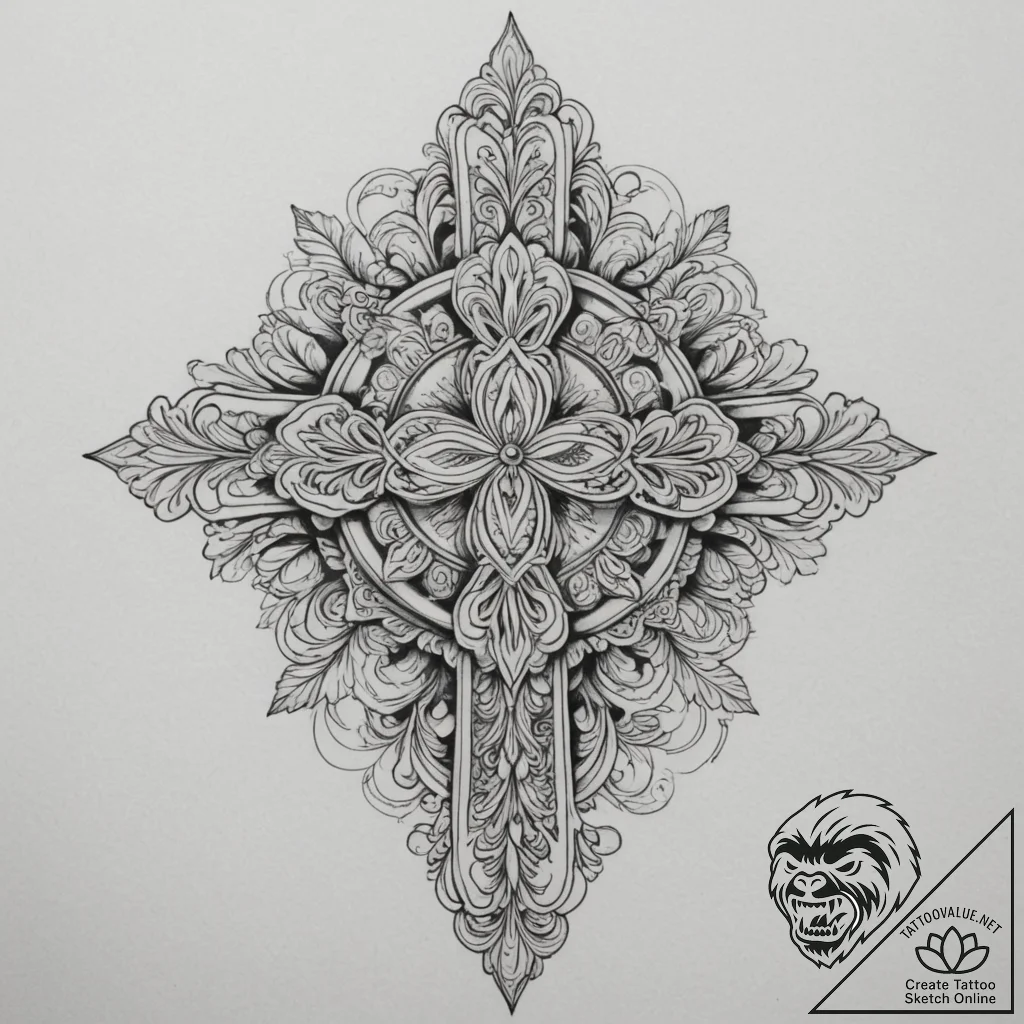 1. рџрµсђсѓрѕ (р‘рѕрі р“сђрѕрјр° рё рњрѕр»рѕр... - tattoo sketch (№1755468044_0, 17.08.2025 22:00) — tattoovalue.net