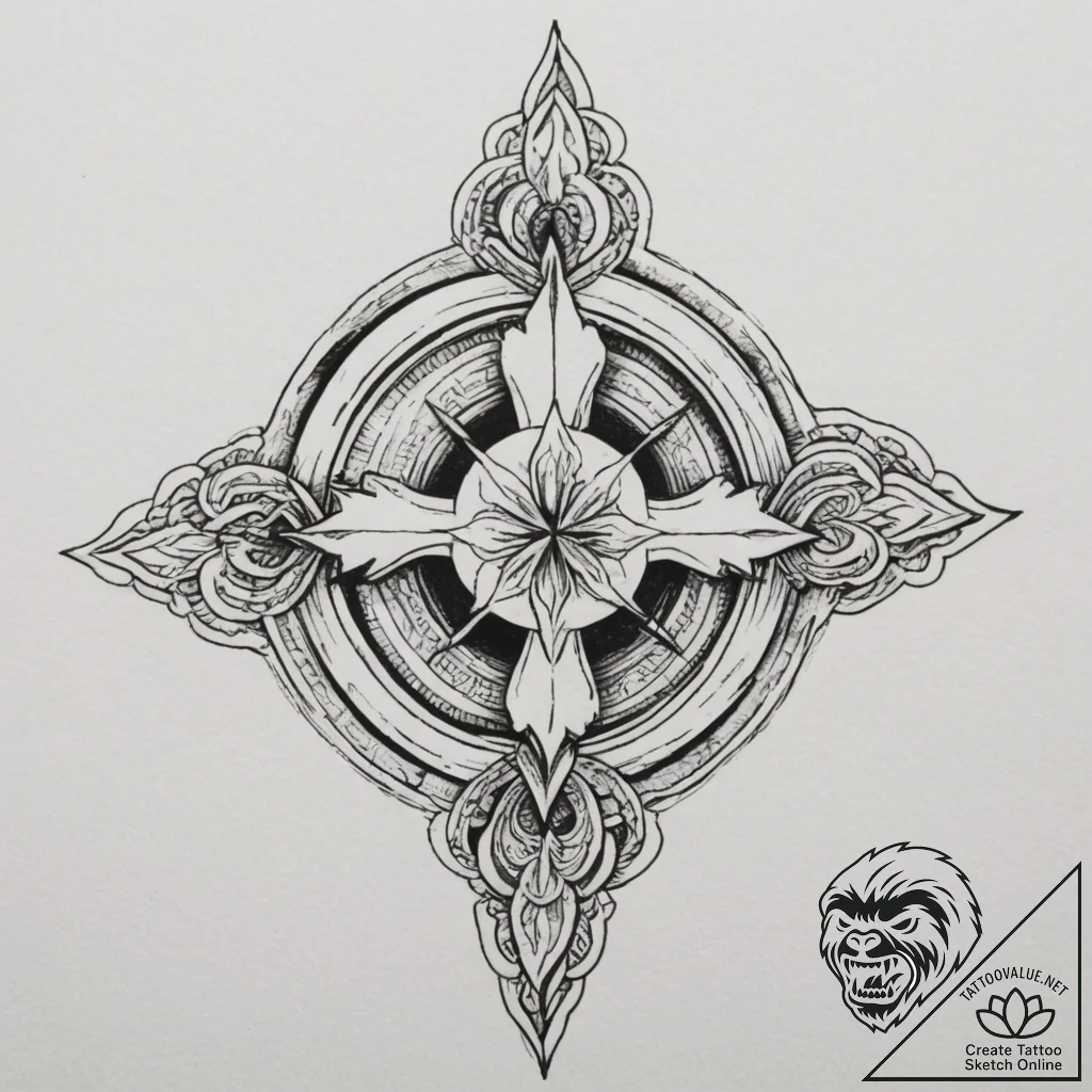 р сѓрѕр° рљр»р°рґ (klad, treasure, inner know... - tattoo sketch (№1755468242_0, 17.08.2025 22:04) — tattoovalue.net