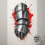 Tattoo sketch a knight’s gauntlet, firm and r… – tattoo sketch (№1755468806_0, 17.08.2025 22:13) — tattoovalue.net
