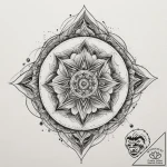 Tattoo design a sacred geometry pattern that… – tattoo sketch (№1755469797_0, 17.08.2025 22:29) — tattoovalue.net