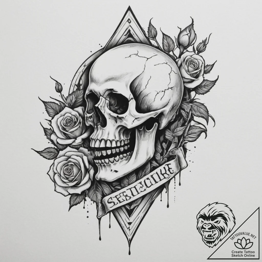 Tattoo sketch a lone figure standing at the c... - tattoo sketch (№1755469995_0, 17.08.2025 22:33) — tattoovalue.net