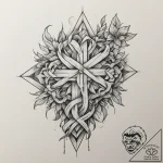 Tattoo sketch an abstract representation of f… – tattoo sketch (№1755480217_0, 18.08.2025 01:23) — tattoovalue.net