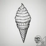 Tattoo design a tiny, stylized cupcake or ice… – tattoo sketch (№1755480827_0, 18.08.2025 01:33) — tattoovalue.net