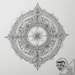 Tattoo design an abstract representation of q… – tattoo sketch (№1755482246_0, 18.08.2025 01:57) — tattoovalue.net