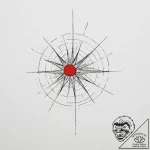 Pulsar map, concept art for tattoo, on a clea… – tattoo sketch (№1755484859_0, 18.08.2025 02:40) — tattoovalue.net