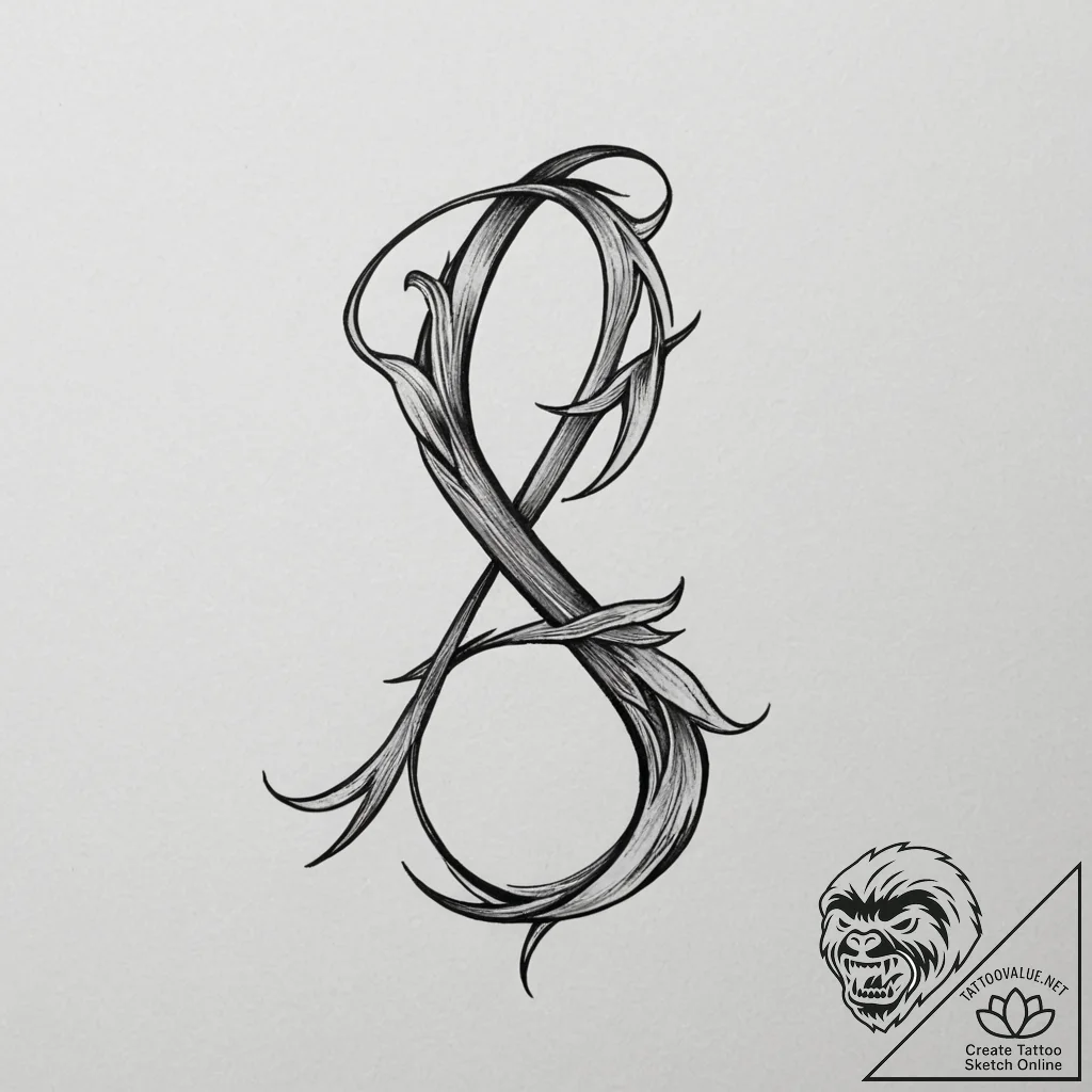 Tattoo design a hand writing a name or initia... - tattoo sketch (№1755487462_0, 18.08.2025 03:24) — tattoovalue.net
