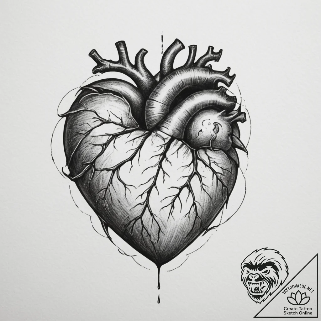 Tattoo sketch a minimalist, unbroken linework... - tattoo sketch (№1755487666_0, 18.08.2025 03:27) — tattoovalue.net