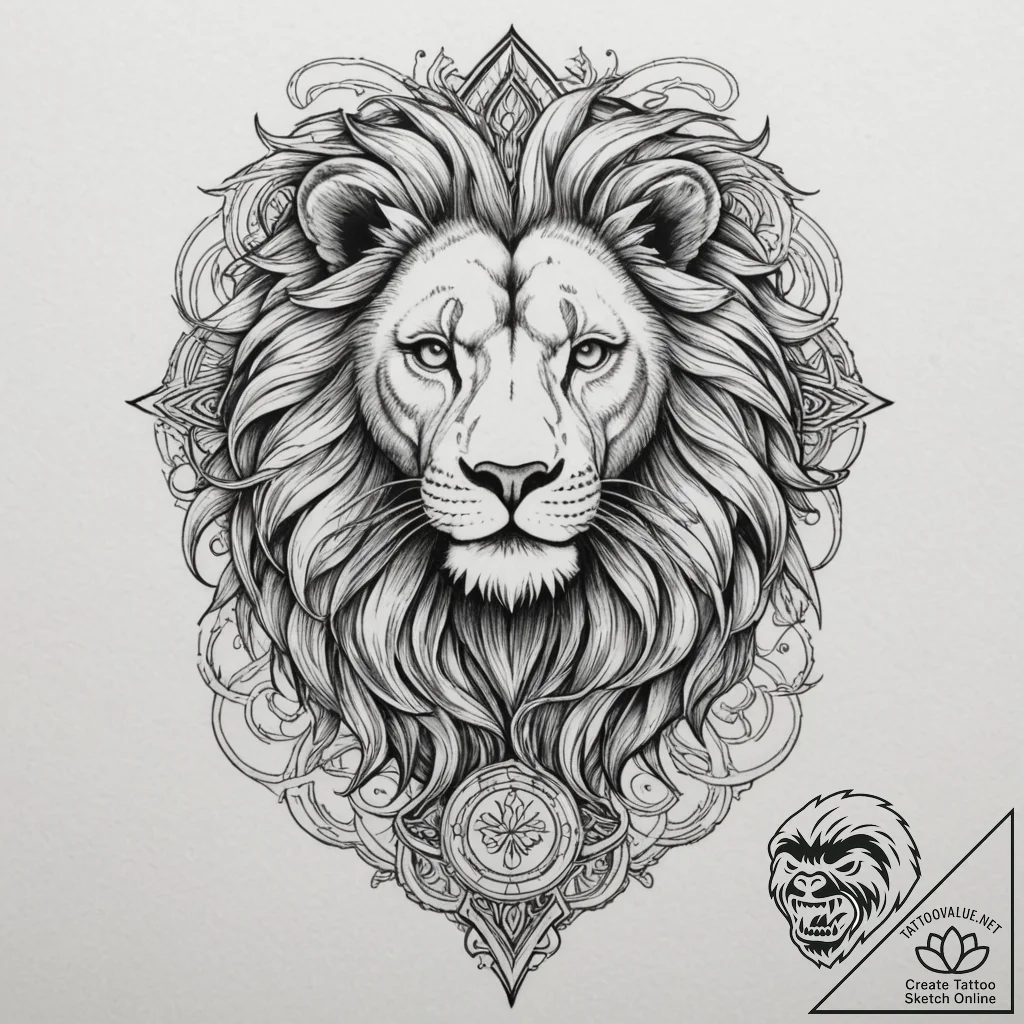Tattoo design a zodiac animal depicted as a s... - tattoo sketch (№1755488271_0, 18.08.2025 03:37) — tattoovalue.net