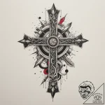 Hero, tattoo sketch design, trash polka tatto… – tattoo sketch (№1755489877_0, 18.08.2025 04:04) — tattoovalue.net