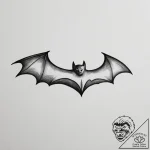 The bat-signal in the sky – tattoo sketch (№1755493698_0, 18.08.2025 05:08) — tattoovalue.net