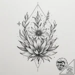 Tattoo sketch: a scene of mokosh sowing seeds… – tattoo sketch (№1755493900_0, 18.08.2025 05:11) — tattoovalue.net