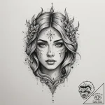 A person carving a wooden sculpture., tattoo… – tattoo sketch (№1755494294_0, 18.08.2025 05:18) — tattoovalue.net