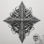 The inside of a busy, gritty auto repair shop… – tattoo sketch (№1755500093_0, 18.08.2025 06:54) — tattoovalue.net