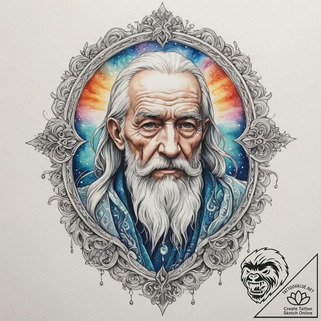Tattoo design: watercolor style, showing vele... - tattoo sketch (№1755500906_0, 18.08.2025 07:08) — tattoovalue.net