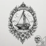 Tattoo design a flowing watercolor blend for… – tattoo sketch (№1755501515_0, 18.08.2025 07:18) — tattoovalue.net