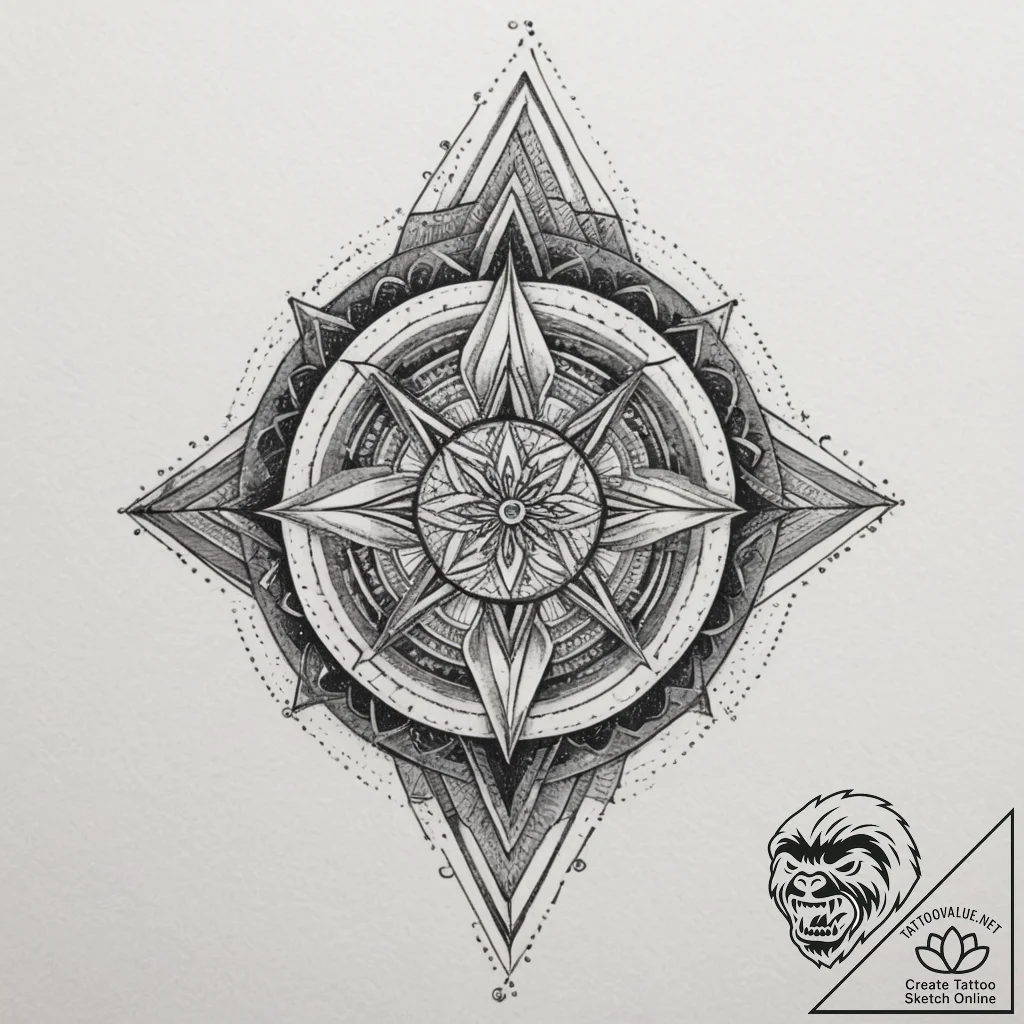 абстракция, геометрия и символы, tattoo line... - tattoo sketch (№1755502511_0, 18.08.2025 07:35) — tattoovalue.net