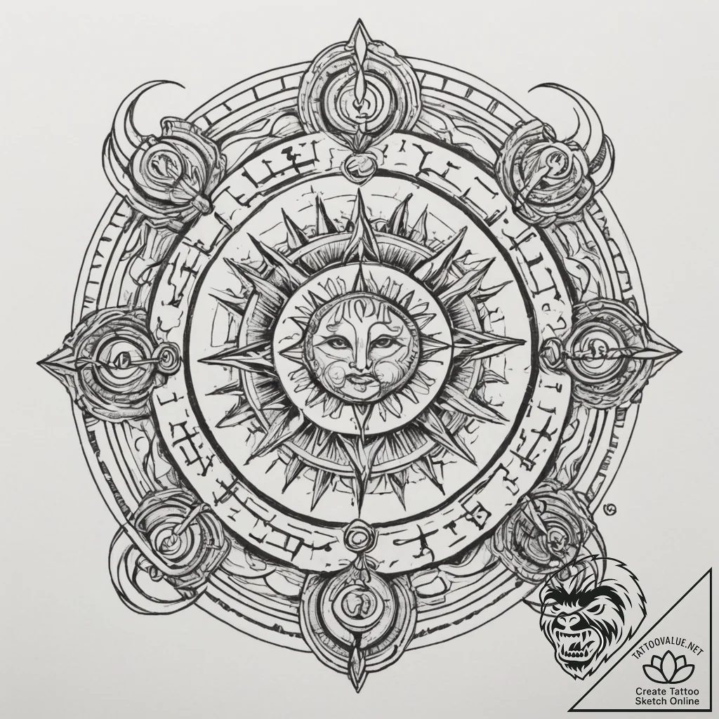 Tattoo sketch the zodiac's element subtly rep... - tattoo sketch (№1755504708_0, 18.08.2025 08:11) — tattoovalue.net