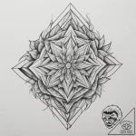 Tattoo sketch a geometric design that complet… – tattoo sketch (№1755505113_0, 18.08.2025 08:18) — tattoovalue.net