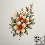 р“сђсѓрїрїр° 11: symbolic flora (рўрёрјрірѕр»… – tattoo sketch (№1755507124_0, 18.08.2025 08:52) — tattoovalue.net