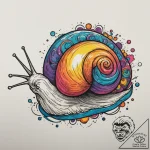 Snail, concept art for tattoo, clean lines, c… – tattoo sketch (№1755509141_0, 18.08.2025 09:25) — tattoovalue.net
