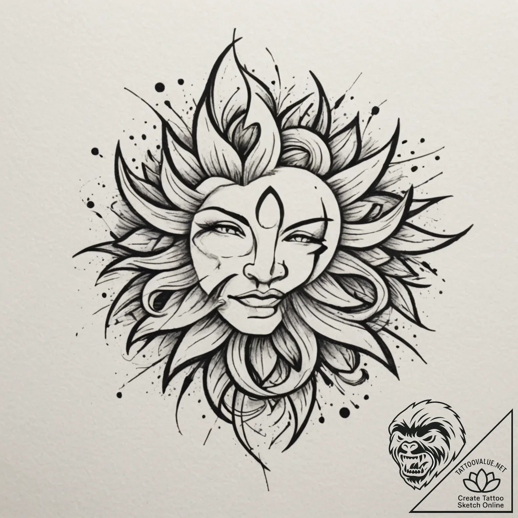Tattoo design a small, abstract brushstroke r... - tattoo sketch (№1755509766_0, 18.08.2025 09:36) — tattoovalue.net