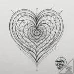 Tattoo design a hand drawing a heart on a mis… – tattoo sketch (№1755515132_0, 18.08.2025 11:05) — tattoovalue.net