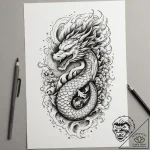 Rocket, tattoo flash sheet design, irezumi ja… – tattoo sketch (№1755515726_0, 18.08.2025 11:15) — tattoovalue.net