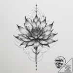 Tattoo design a seed sprouting into a vibrant… – tattoo sketch (№1755516926_0, 18.08.2025 11:35) — tattoovalue.net