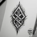 136. tattoo sketch: the rune “ud,” depicted b… – tattoo sketch (№1755517125_0, 18.08.2025 11:38) — tattoovalue.net
